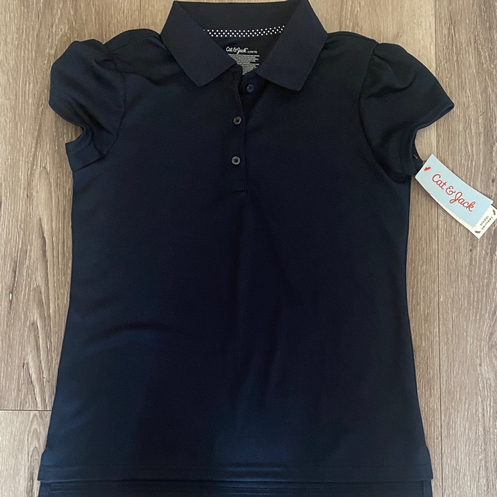 Girls Cat and Jack Uniform Polo